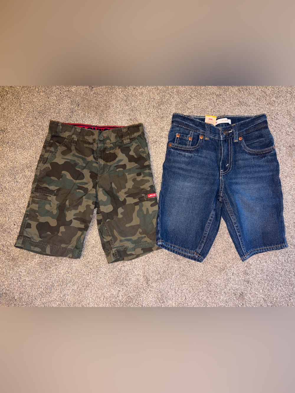 Boys Levi shorts (2 pair) (size 5&6)